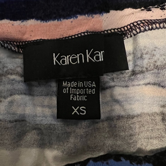 Karen Kane Blue White Pink Striped Maxi Skirt Size XS - Picture 3 of 5